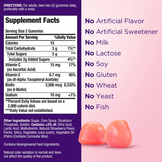 Hair, skin and nails Gummies BIOTINA
