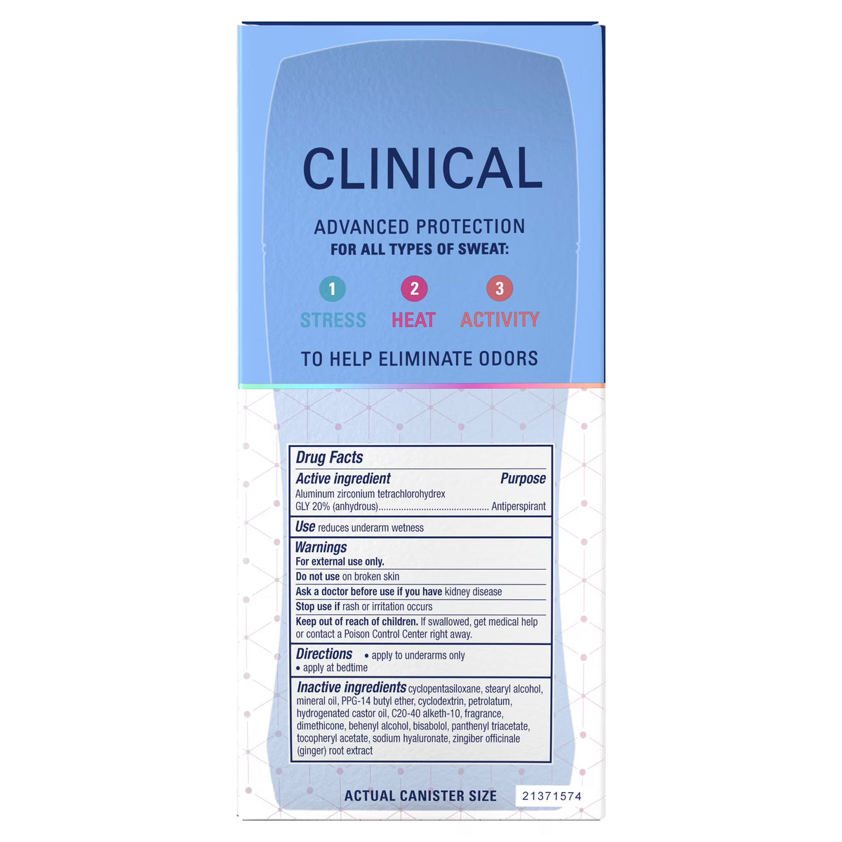 Secret Clinical | Desodorante Antitranspirante en Barra Invisible