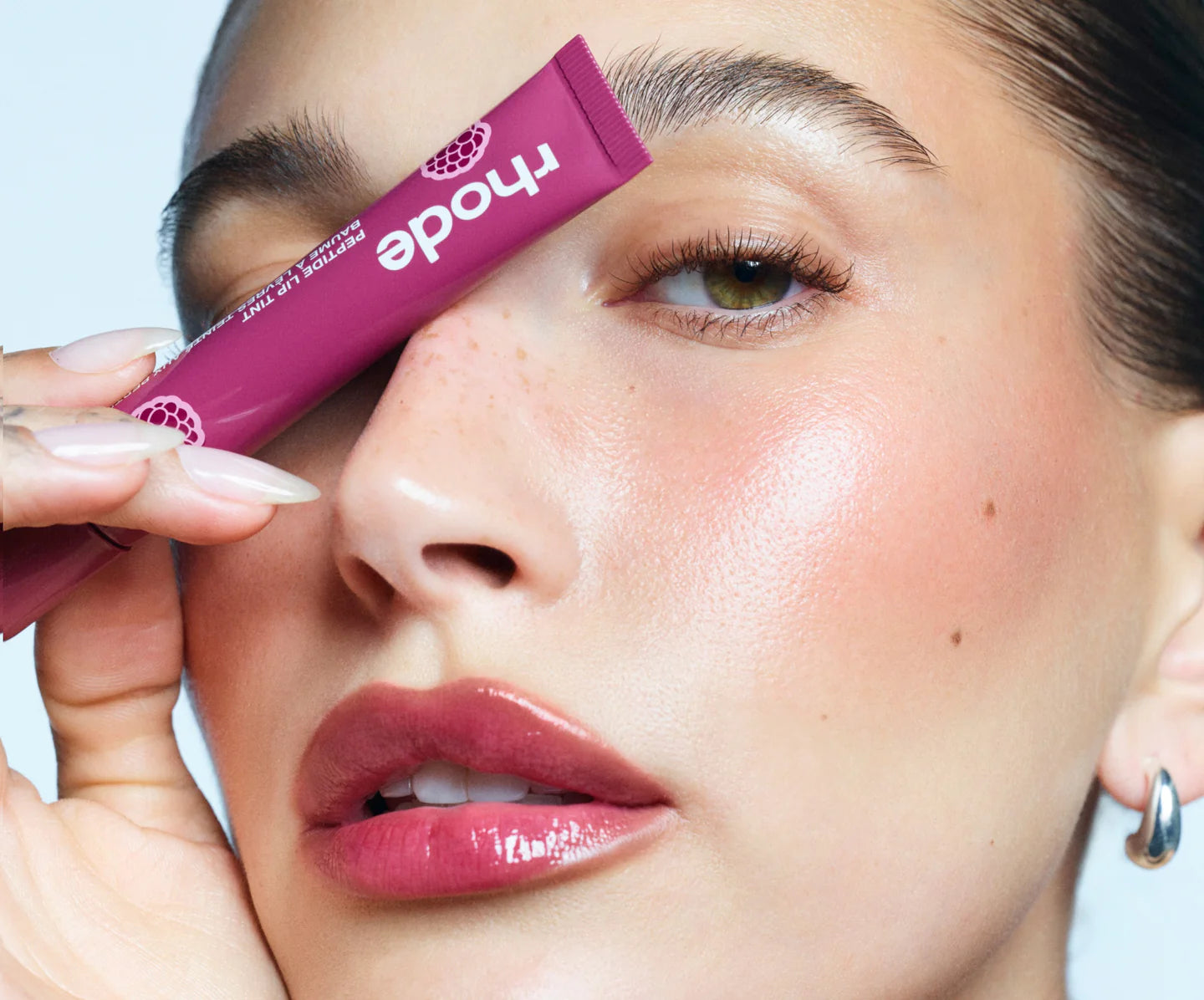 Scented peptide lip tint - raspberry