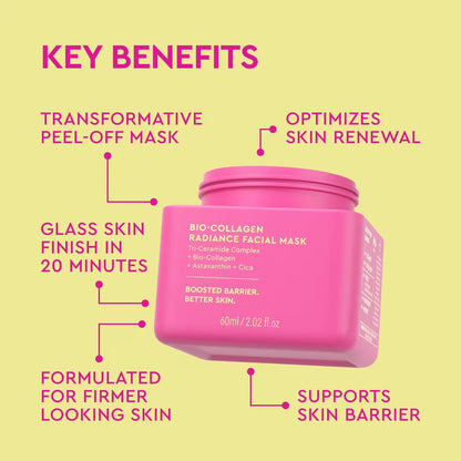 Mascarilla facial radiante de biocolágeno | BYOMA