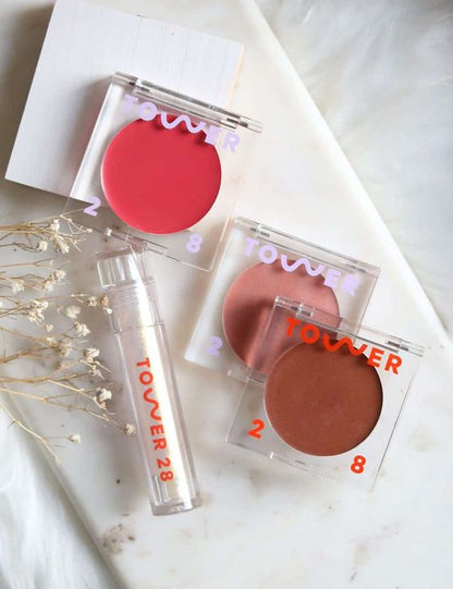 PREVENTA Lip + Cheek Cream Blush Tower 28