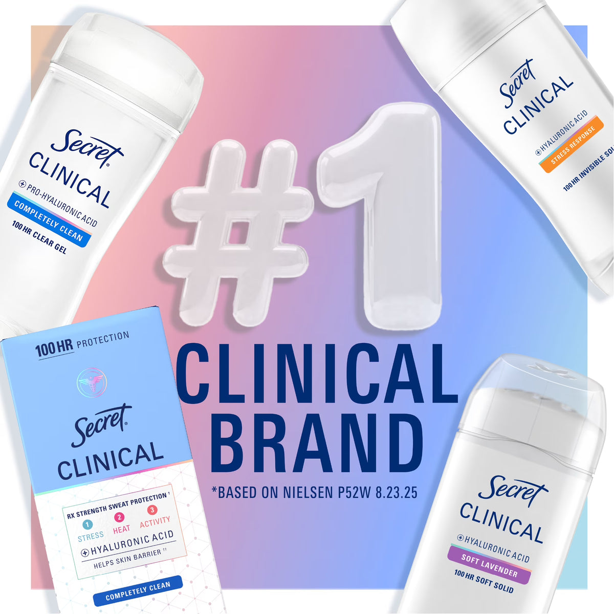 Secret Clinical | Desodorante Antitranspirante en Barra Invisible