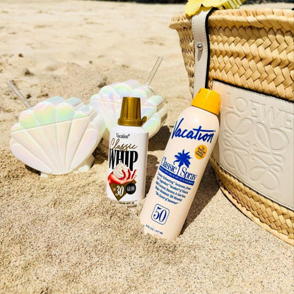 Vacation | Protector solar en espuma efecto Shimmer