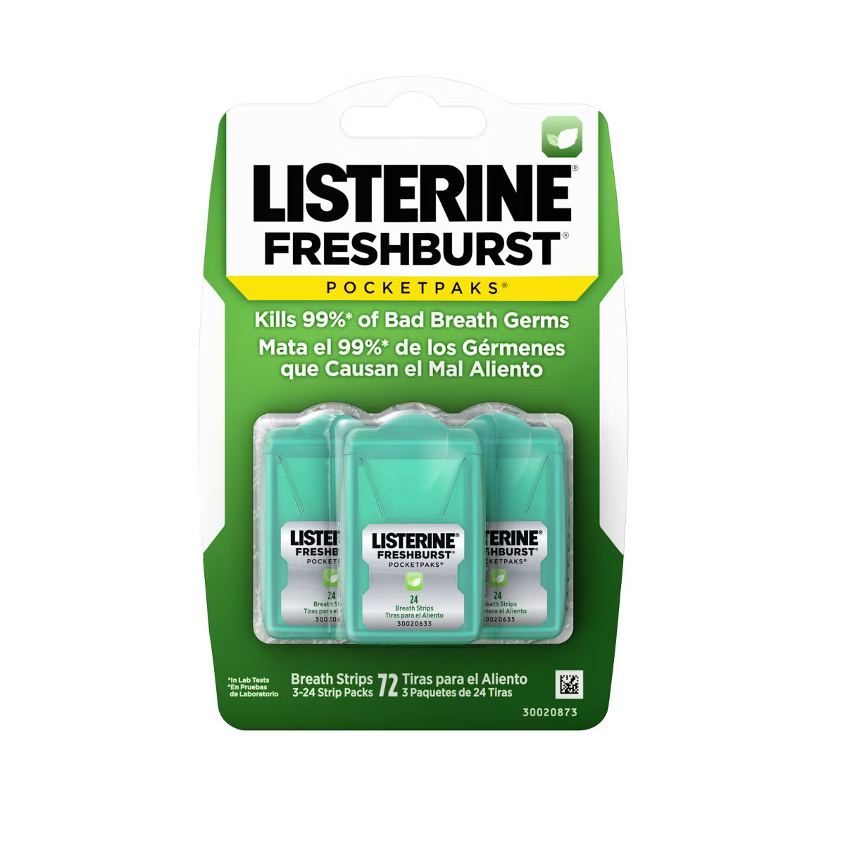 Cintas Listerine menta verde- set 3 ud