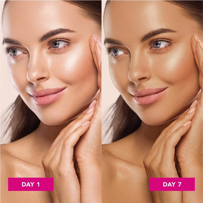 Jergens Natural Glow -Autobronceador facial  con protector solar diario - FPS 20