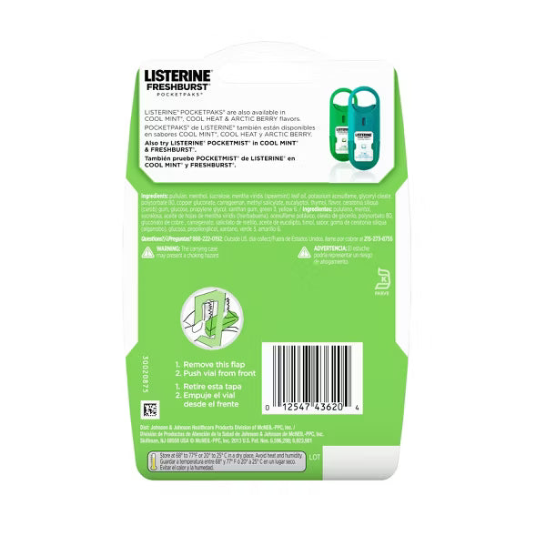 Cintas Listerine menta verde- set 3 ud
