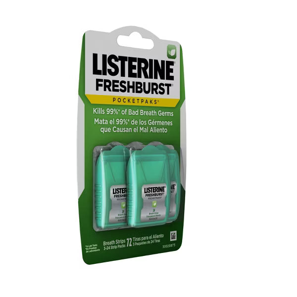 Cintas Listerine menta verde- set 3 ud