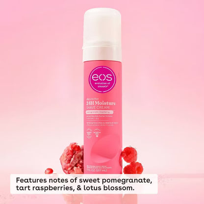 Crema afeitar femenina eos-  Pomegranate Raspberry