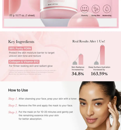 Medicube - Mascarilla Facial PDRN Pink Vita Coating Mask