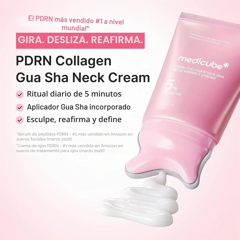 Medicube Crema antiarrugas para el cuello con gua sha de colágeno PDRN
