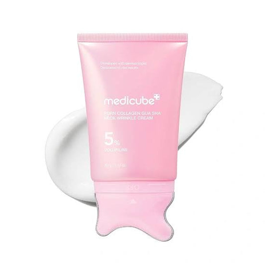 Medicube Crema antiarrugas para el cuello con gua sha de colágeno PDRN