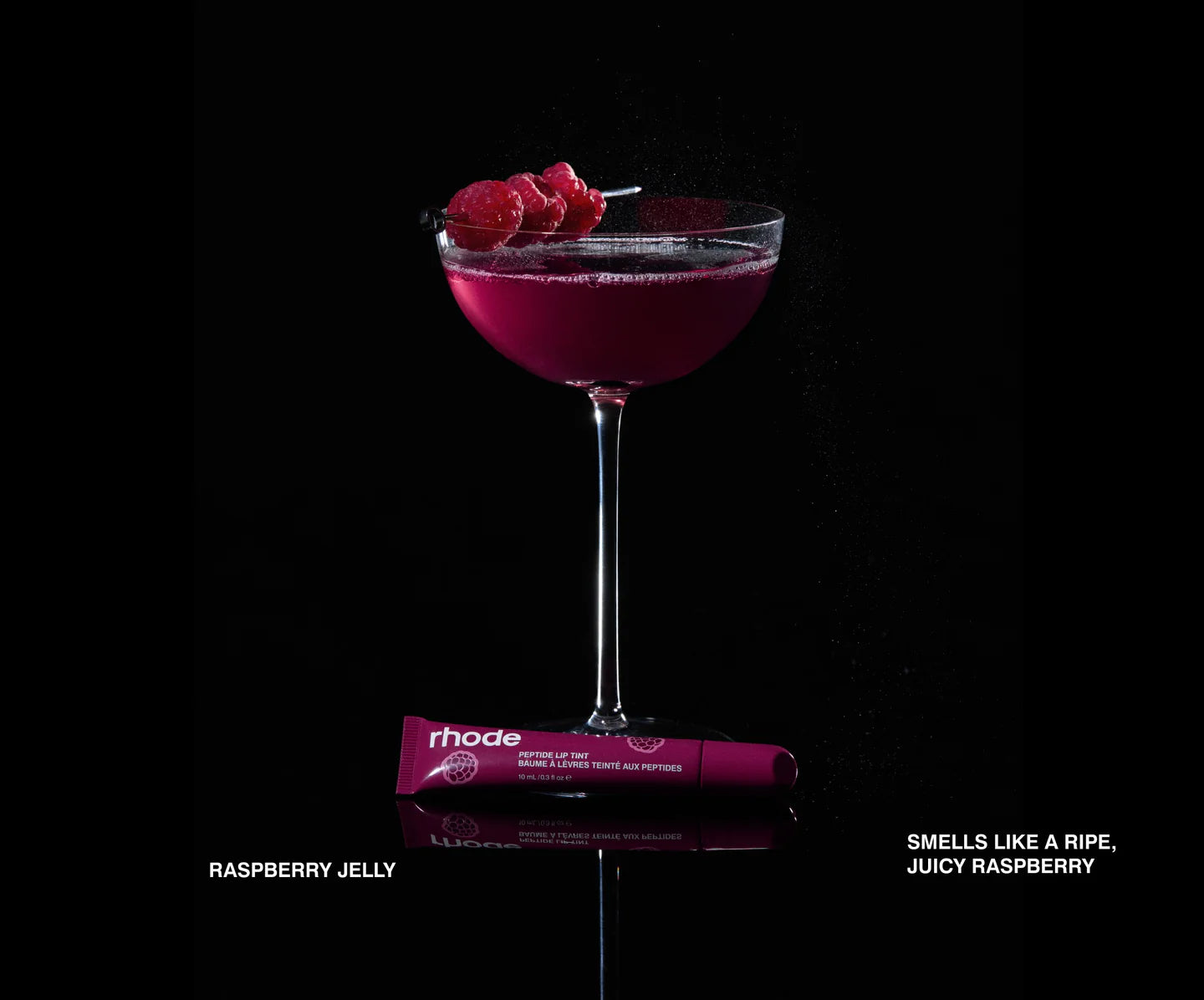 Scented peptide lip tint - raspberry